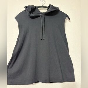 Eileen Fisher Cozy Brushed Terry Hug Hooded Top Very Soft Tencel/Organic Cotton